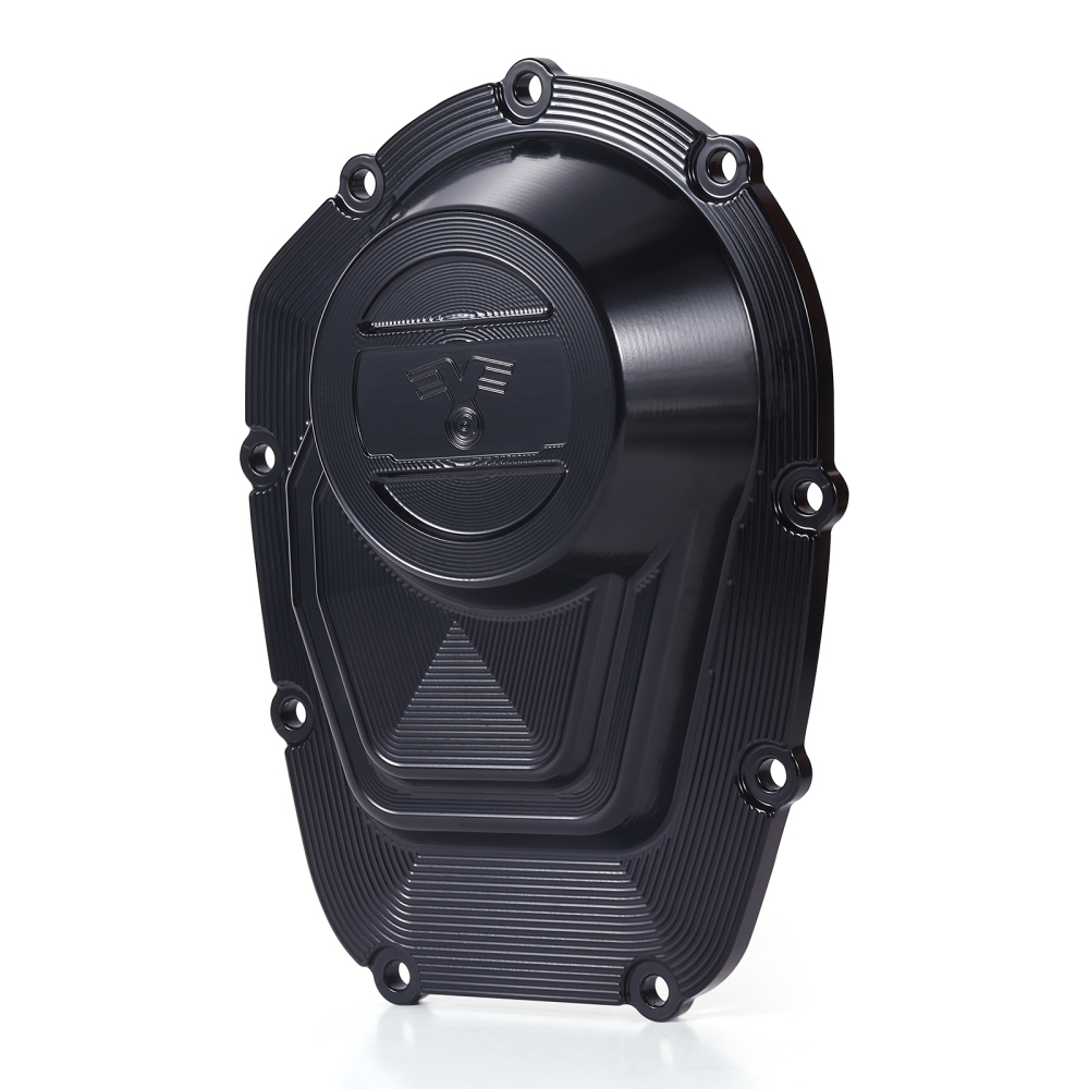 Fanscreate Competition CNC Billet Cam Cover for Harley M8 Touring & Softail 2017-2024 – High Clearance Design (Black / Raw / Gold)