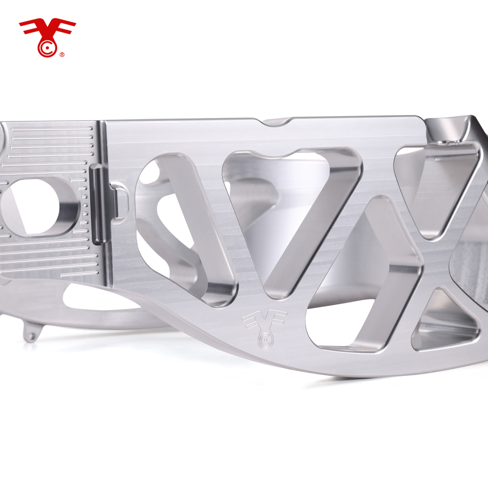 Fanscreate Performance Forged 6061-T6 Aluminum Rear Swingarm for Harley Touring 2009-2024 & 131 RR Models (Black / Raw / Gold)