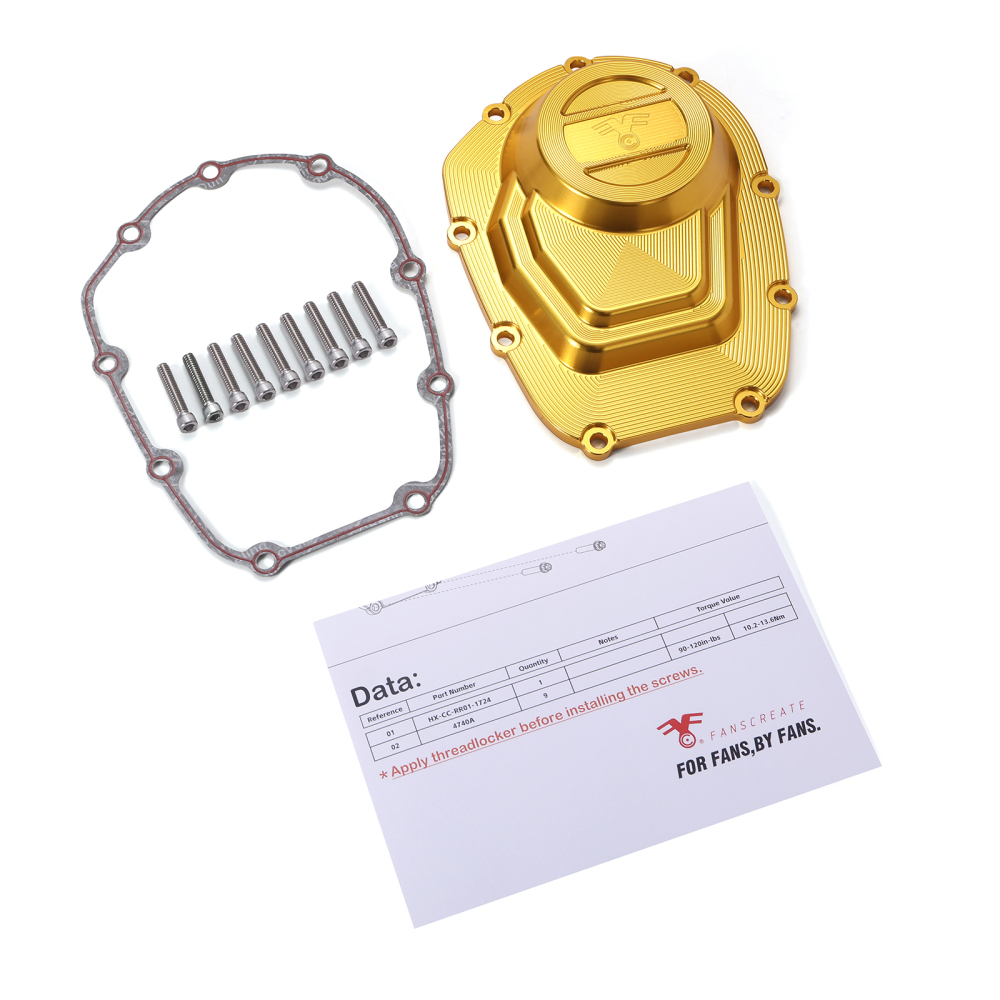 Fanscreate Competition Cam Cover for Harley‑Davidson Milwaukee‑Eight M8 Engines 2017‑2023 -Gold