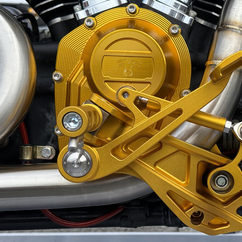 Fanscreate Competition Cam Cover for Harley‑Davidson Milwaukee‑Eight M8 Engines 2017‑2023 -Gold