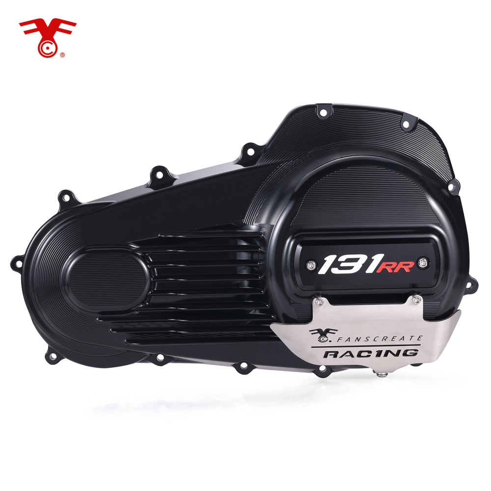 Fanscreate Performance Forged 6061-T6 Aluminum Outer Primary Cover for Harley M8 Touring & Softail 2017-2026 (Black / Raw / Gold)