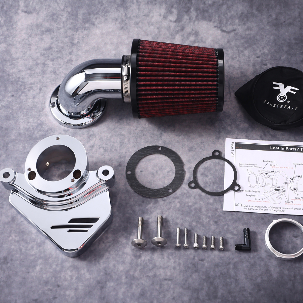 Fanscreate Heavy Breather Extreme Air Cleaner for Harley 2024-Up M8 Touring Softail High-Flow Performance Intake System