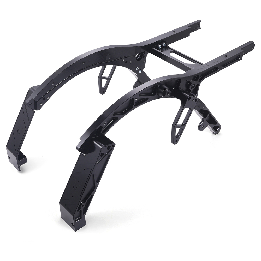 Fanscreate Performance Forged Aluminum Rear Subframe for Harley Touring 2014-2024 – Lightweight CNC Upgrade (Black / R
