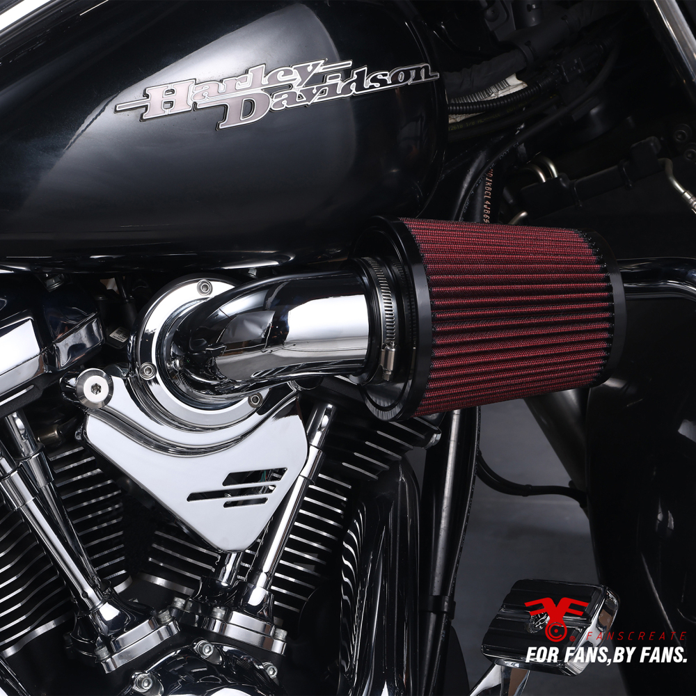Fanscreate Heavy Breather Extreme Air Cleaner for Harley 2024-Up M8 Touring Softail High-Flow Performance Intake System
