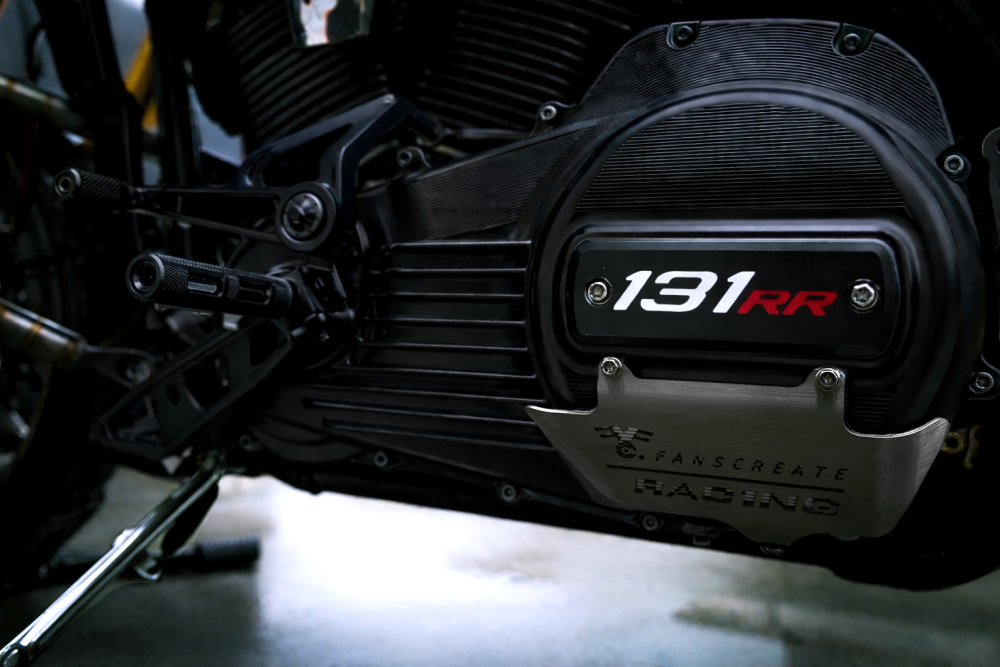 Fanscreate Performance Forged 6061-T6 Aluminum Outer Primary Cover for Harley M8 Touring & Softail 2017-2026 (Black / Raw / Gold)