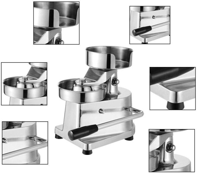 Prensa manual para hamburguesas, herramienta de cocina profesional de aleación de aluminio duradera