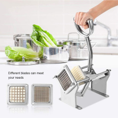 قطاعة بطاطس مقلية من الفولاذ المقاوم للصدأ، آمنة وسهلة الاستخدام ومتينة