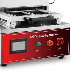 DQ400T-E Tabletop MAP Tray Packaging Machine 5-6 Cycles Min Output