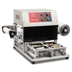 Pneumatic Tray Sealer Stainless Steel 370mm Film 360-1200 Boxes Hour