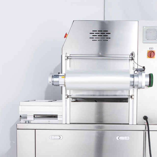 Máquina de embalagem vertical comercial com atmosfera modificada (MAP) e fluxo de gás DQ370L-E para filme de 370 mm.