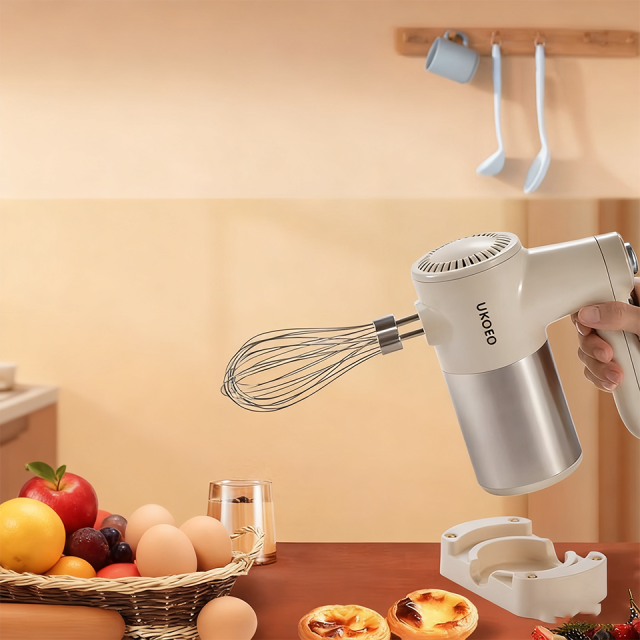 Batidora de mano portátil U5 de 500 W, multivelocidad, ajustable, esencial para la cocina
