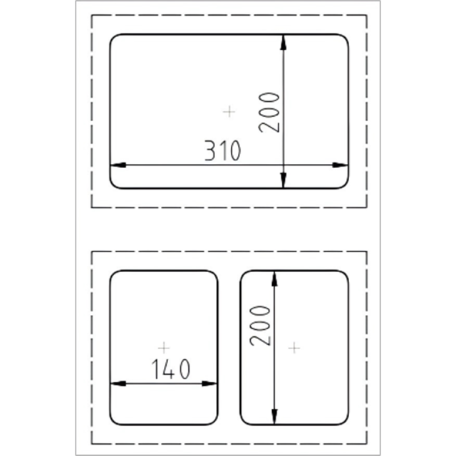 Selladora manual compacta DF300TA para tapas de recipientes de alimentos, vasos y bandejas.