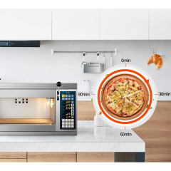 Horno eléctrico de una sola capa de 60 l con control digital de temperatura superior e inferior