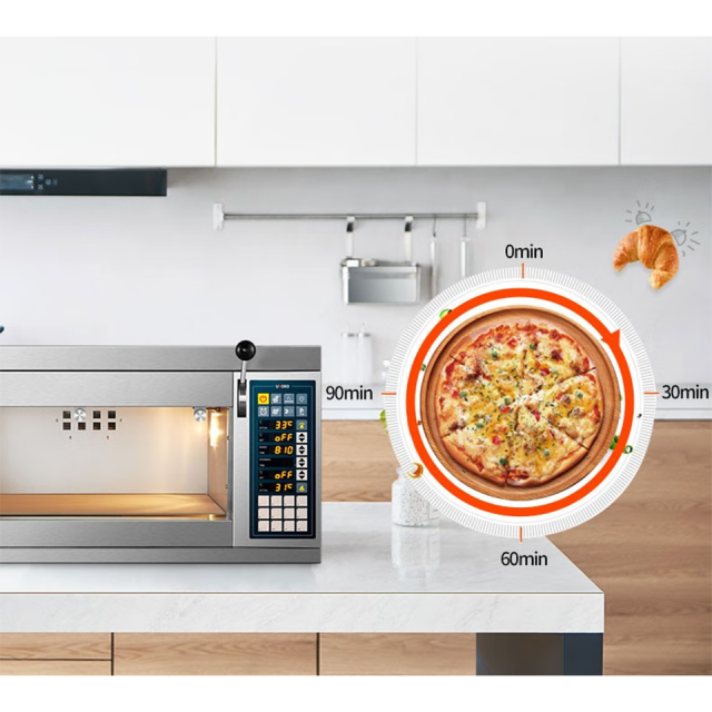 Horno eléctrico de una sola capa de 60 l con control digital de temperatura superior e inferior