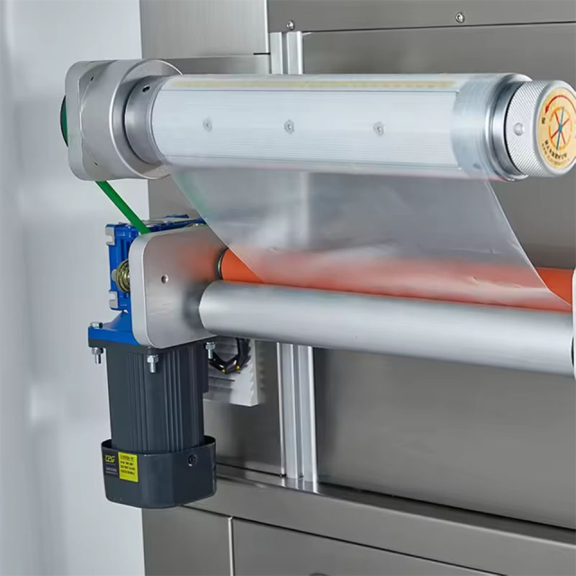 Máquina de embalagem a vácuo comercial vertical Skin MAP DQ440VSL para filme de 440 mm