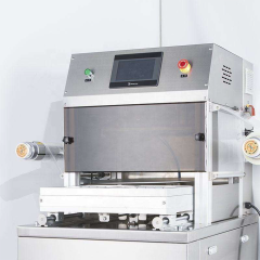 Máquina de embalagem vertical comercial com atmosfera modificada (MAP) e fluxo de gás DQ370L-E para filme de 370 mm.