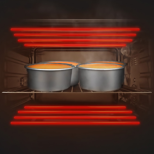 فرن منزلي متعدد الوظائف HBD-1002 سعة 102 لتر للخبز والتخمير