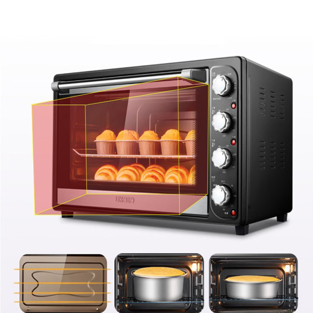 Forno a vapor elétrico HBD-7001H de 70 litros com aquecimento superior e inferior ajustável.