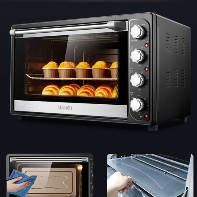 Forno a vapor elétrico HBD-7001H de 70 litros com aquecimento superior e inferior ajustável.