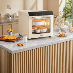 فرن حراري 80S سعة 56 لترًا، تحكم إلكتروني في درجة الحرارة، وضعان للخبز