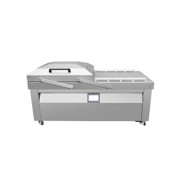 Máquina envasadora al vacío de doble cámara de alta gama DZ-850/2SA-G con 2 barras de sellado