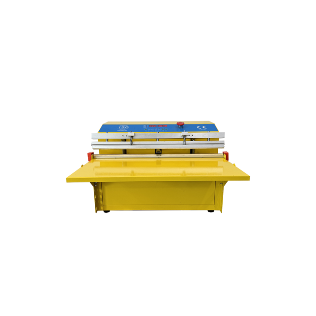 Seladora a vácuo externa elétrica de mesa de 600 mm em aço inoxidável com design compacto.