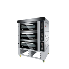 Semi-Automatic Electric Deck Oven High-Capacity Multi-Tier Control 6-20 Trays