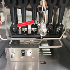 Fritadeira a gás comercial E-RQZ-500G, 28 kW, alta capacidade de 35 L a 38 L