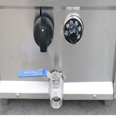 Freidora de gas de doble cesta E-RQZ-747 de 15 l para cocinas comerciales