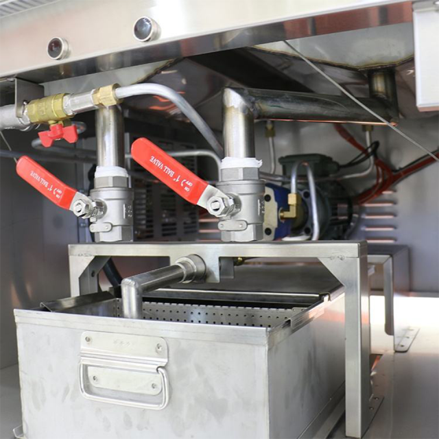 مقلاة كهربائية تجارية E-DZ-800GF-4 مزودة بنظام ترشيح، سعة 68 لترًا من الزيت