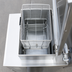 Fritadeira de pressão elétrica Kingbetter KEPMF-24NFS de 24 litros para uso comercial em aço inoxidável.