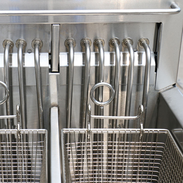 E-DZE-400G-2 Electric Deep Fryer 55kW Stainless Steel Standing Frying Unit