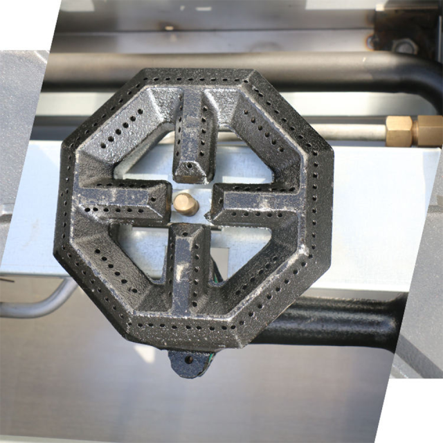 موقد غاز عمودي KB-R24 بأربعة شعلات مع فرن مدمج للمطابخ التجارية