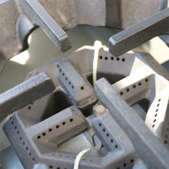 موقد غاز عمودي KB-R24 بأربعة شعلات مع فرن مدمج للمطابخ التجارية