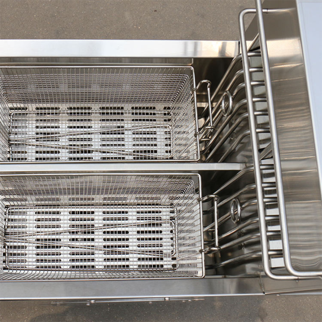 E-DZE-400G-2 Electric Deep Fryer 55kW Stainless Steel Standing Frying Unit