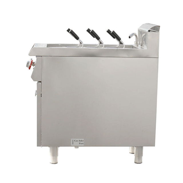 Caldeira para macarrão HKE-RQY-900S em aço inoxidável, 7,5 kW, para cozinhas comerciais.