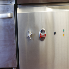 Frigideira basculante a gás comercial E-RCG-900 de alta potência em aço inoxidável para cozinhar