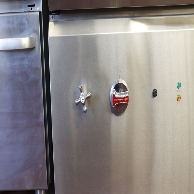 Frigideira basculante a gás comercial E-RCG-900 de alta potência em aço inoxidável para cozinhar