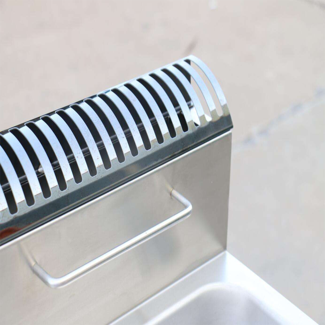 مقلاة كهربائية مزدوجة السلة XKE-DZ-900 بقوة 24 كيلو واط للاستخدام في المطابخ التجارية