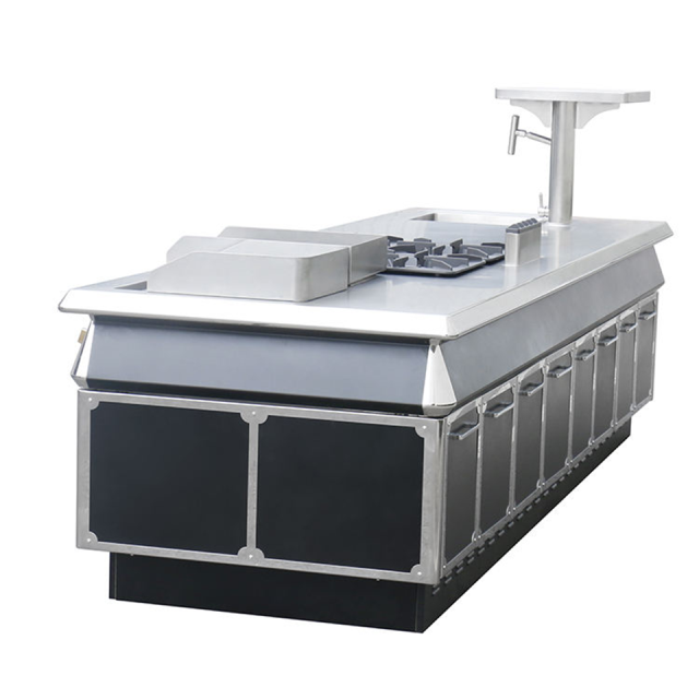 Estação múltipla integrada para cozinha comercial Kingbetter série ZHL, 110 kW