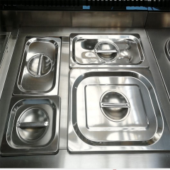 سخان طعام وحساء ساخن من الفولاذ المقاوم للصدأ طراز E-DT-600 باين ماري