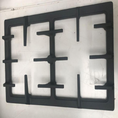 Cocina a gas comercial de sobremesa E-RQB-600 de 4 quemadores, acero inoxidable, 16 kW