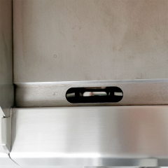 Chapa a gás compacta em aço inoxidável E-RQP-600X de 8,5 kW para food trucks