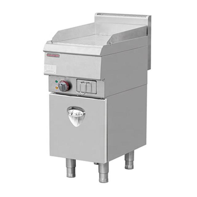 Gas Griddle HKE-DP-400 Free Standing 2-3 Flat 1-3 Grooved for Restaurants