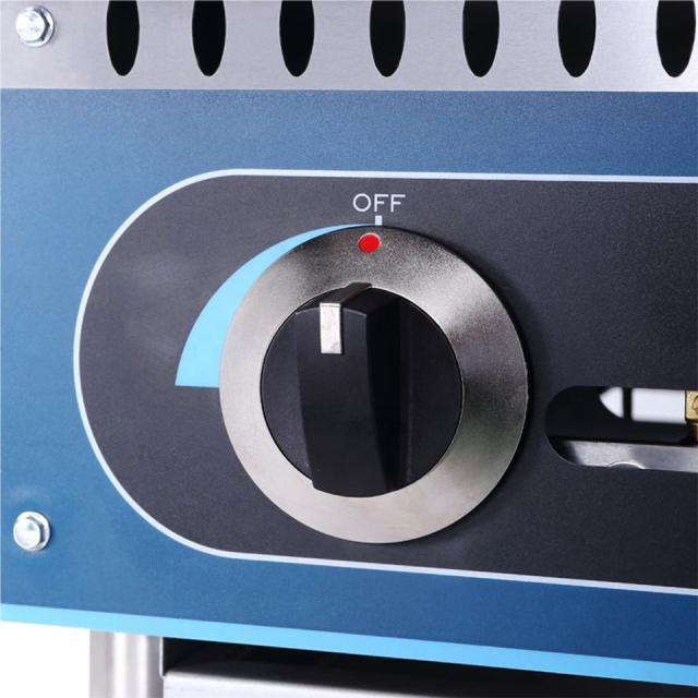 Chapa de bancada a gás comercial de 60 polegadas, série KB-G60, para restaurantes e cafés.