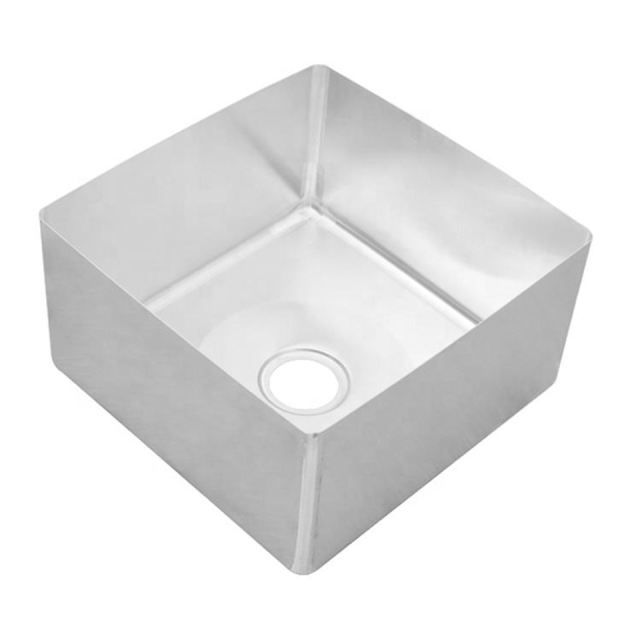 Fregadero de compartimento bajo encimera de acero inoxidable de diseño compacto para cocinas comerciales