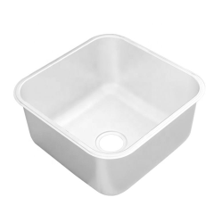 Fregadero de compartimento bajo encimera de acero inoxidable de diseño compacto para cocinas comerciales