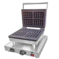 Electric Waffle Maker D-HF-4 Non-Stick Countertop Machine for Café and Restaurant