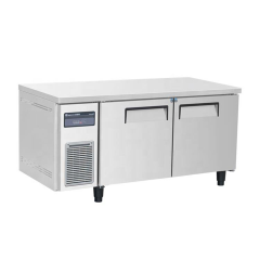Refrigerador/Congelador Vertical Comercial de Duas Portas 348L para Cozinha de Restaurante