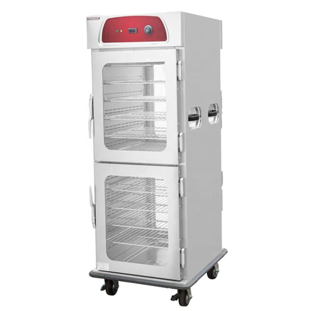 Commercial Glass Door Food Warming Trolley E-DBW-11-21-4B 500L for Catering Service